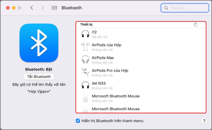 Tìm qua MacBook hoặc iMac
