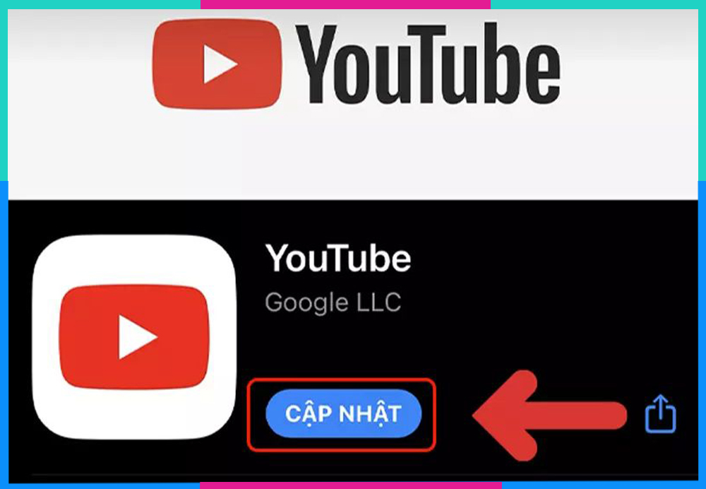 Cập nhật ứng dụng Youtube và hệ điều hành